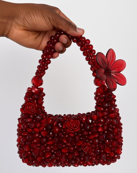 Santorinni Hand made Purse - Ruby redz