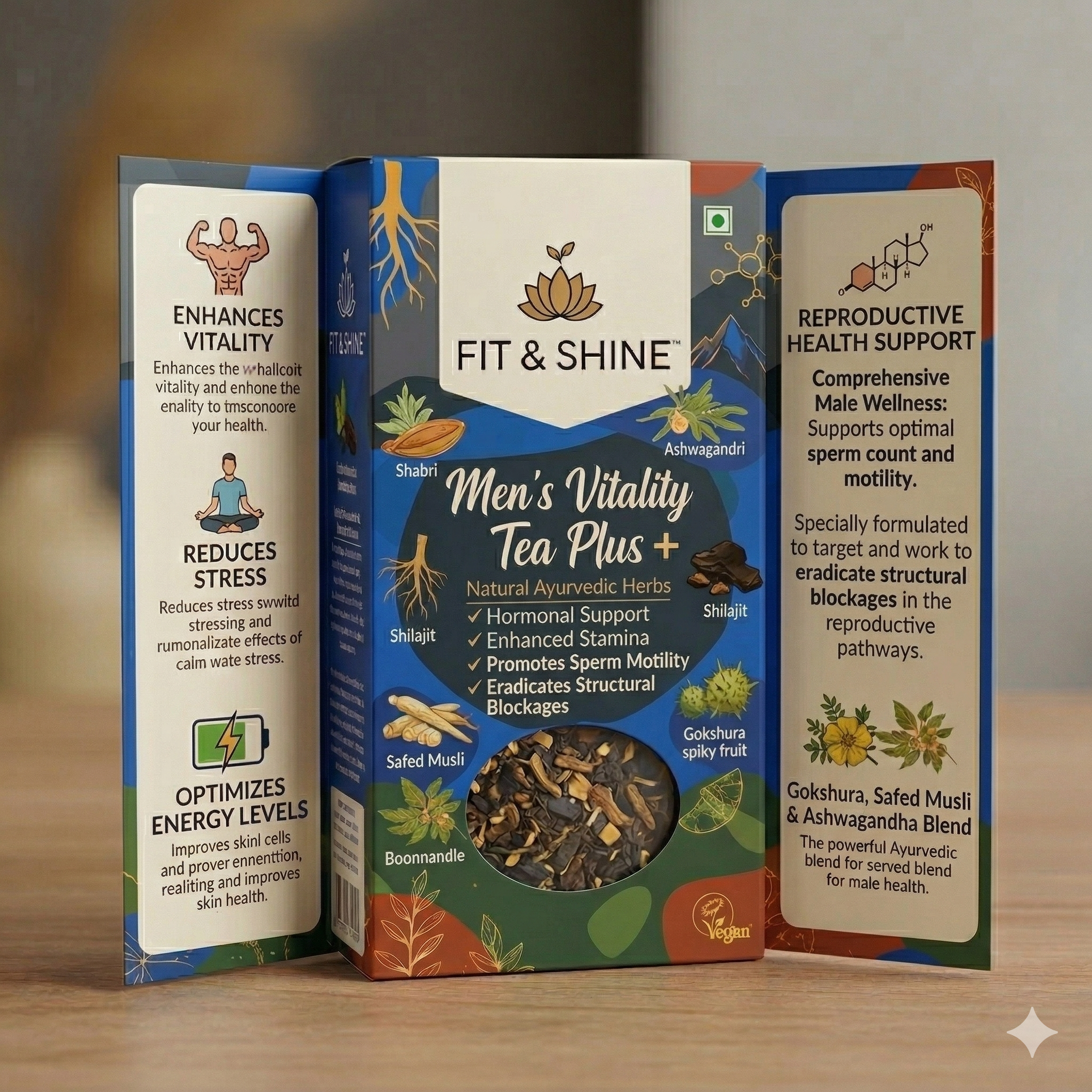 Men's Vitality Tea Plus | For Increased Sperm Motility & Unobstructed Larger Release | 15 Day Pack