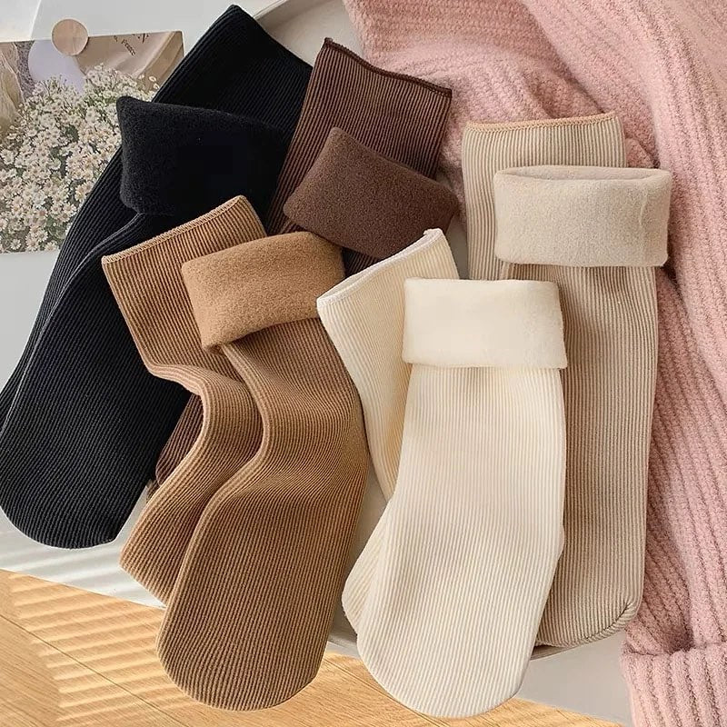 5-Pairs Unisex Premium Ribbed Everyday Socks