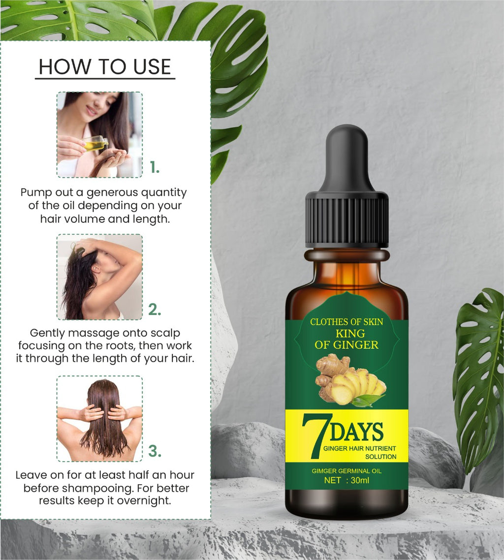 7 Days Hair Tonic Ginger Germinal Regrowth Oil 30 ml